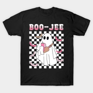 Spooky Season Cute Ghost Halloween Costume Boujee Boo-Jee T-Shirt